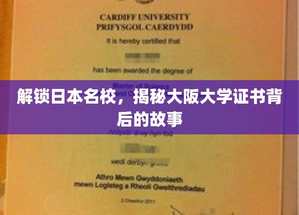 探秘大阪大学，证书背后的日本名校传奇