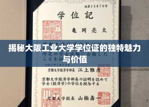 探索大阪工业大学学位证的非凡风采与深远意义