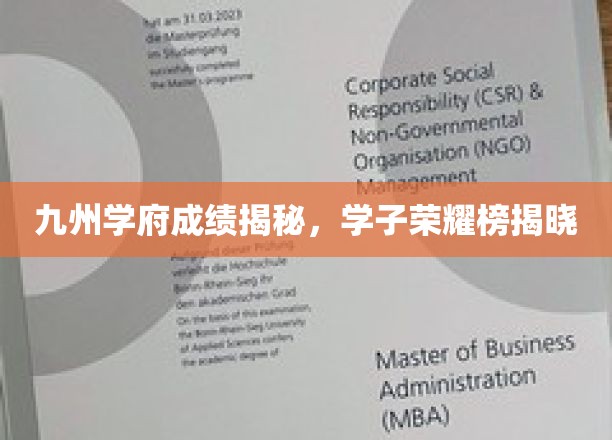 九州学府成绩揭秘，学子荣耀榜揭晓