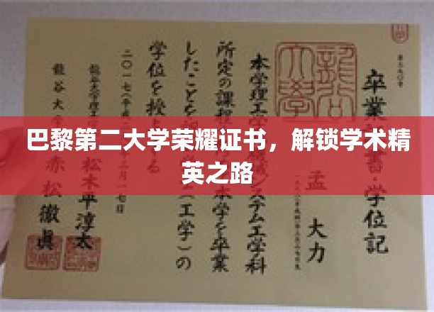 巴黎第二大学荣耀通行证，开启学术精英非凡之旅