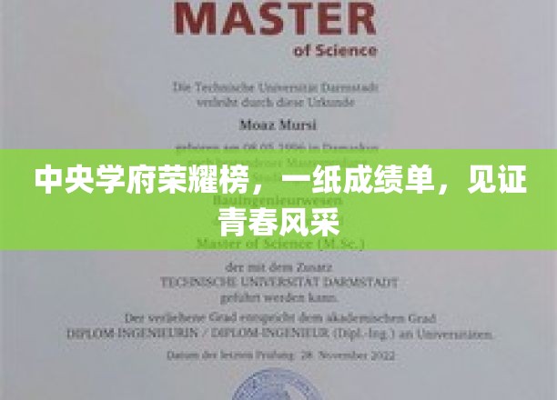 中央学府荣耀榜，一纸成绩单，见证青春风采