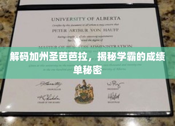解码加州圣芭芭拉，揭秘学霸的成绩单秘密