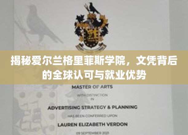 探秘格里菲斯学院，全球认可文凭，就业前景无限