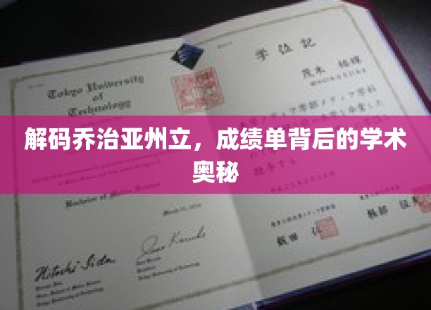 解码乔治亚州立，成绩单背后的学术奥秘
