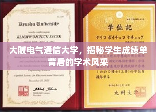 揭开大阪电气通信大学学子成绩单中的卓越篇章