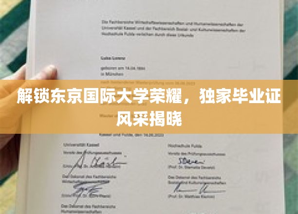 揭秘东京国际大学独特毕业证，荣耀背后的风采展示