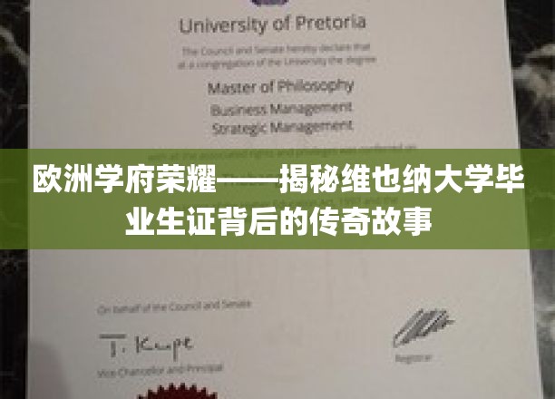 维也纳大学毕业生证，揭开欧洲学府的荣耀传承之谜