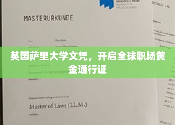 英国萨里大学文凭，开启全球职场黄金通行证