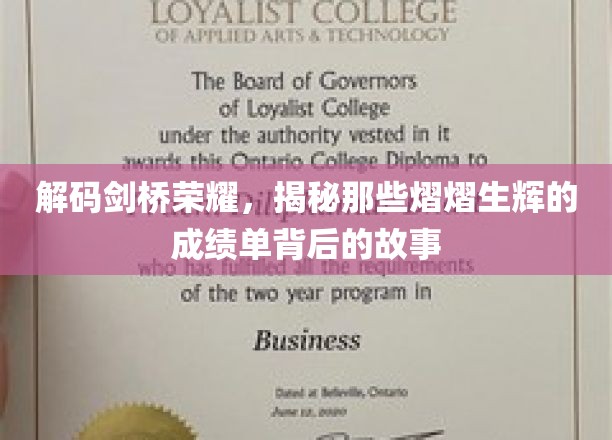 剑桥精英背后的传奇，探寻荣耀背后的真实足迹