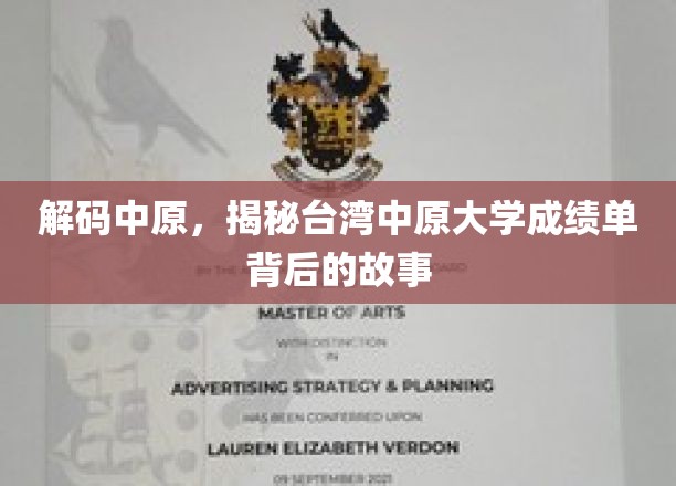 探寻台湾中原大学成绩单中的奥秘，揭秘学术风采与成长轨迹
