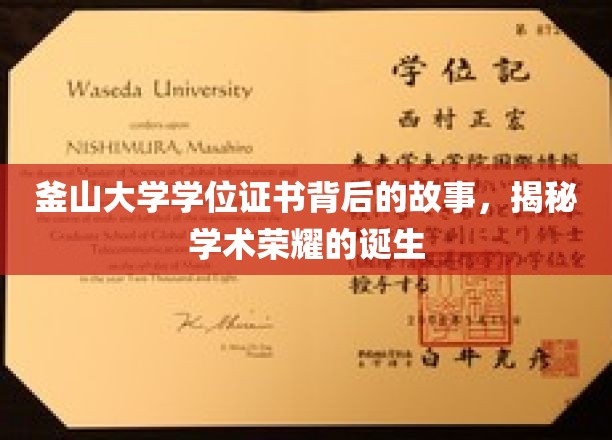 釜山大学学位证书背后的故事，揭秘学术荣耀的诞生