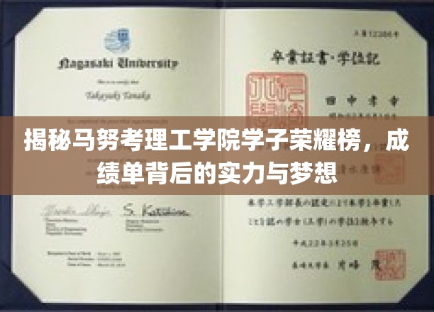 揭秘马努考理工学院学子荣耀榜，成绩单背后的实力与梦想