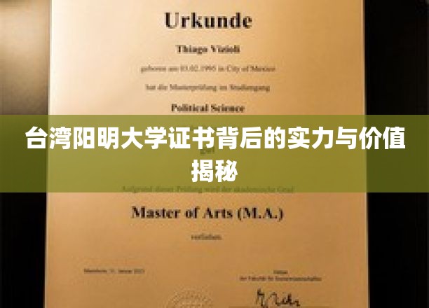 揭开台湾阳明大学证书的含金量与深远影响力