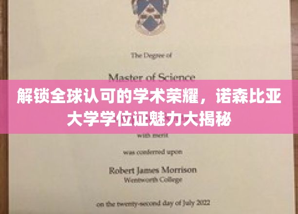 诺森比亚大学学位证，全球认可的学术通行证，揭秘其非凡魅力！