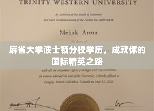 跨越国界，麻省大学波士顿分校助你成就国际精英人生