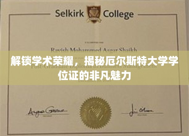 解锁学术荣耀，揭秘厄尔斯特大学学位证的非凡魅力