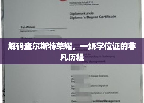 查尔斯特荣耀背后，学位证的传奇旅程
