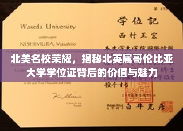 北美名校荣耀，揭秘北英属哥伦比亚大学学位证背后的价值与魅力