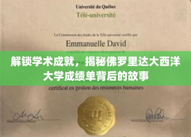解锁学术成就，揭秘佛罗里达大西洋大学成绩单背后的故事