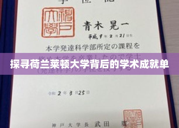 解锁莱顿大学，荷兰名校的学术奥秘之旅
