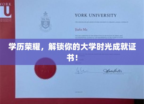 青春成就手册，解锁大学时光的荣耀印记！