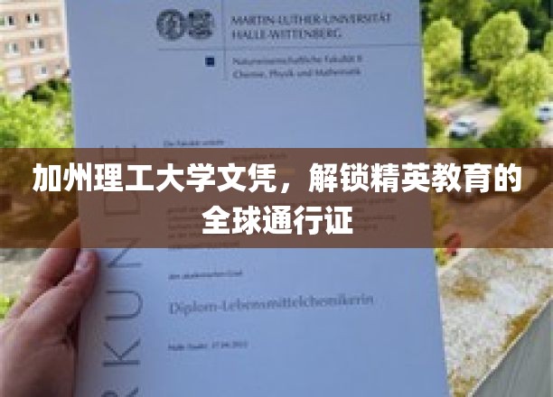 加州理工大学文凭，开启全球精英教育的通行证