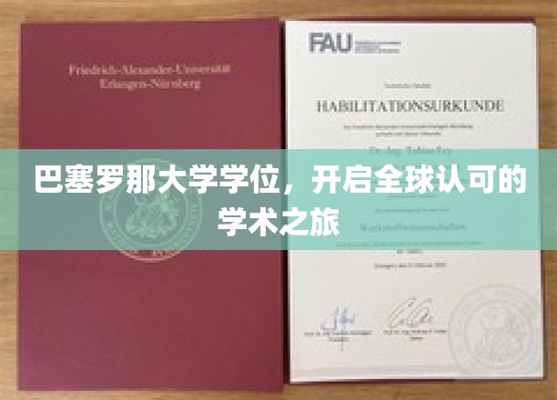巴塞罗那大学学位，开启全球认可的学术之旅
