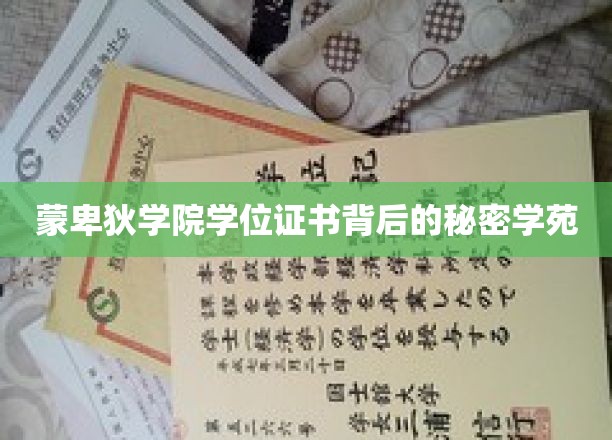 蒙卑狄学院证书之谜，揭开高等学府认证背后的神秘面纱
