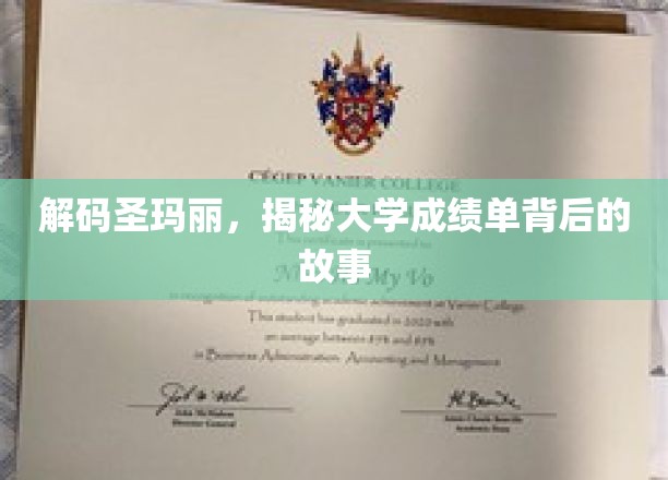 揭开圣玛丽大学成绩单的神秘面纱