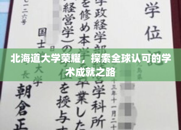 北海道大学闪耀国际，揭秘卓越学术成就背后的传奇征程