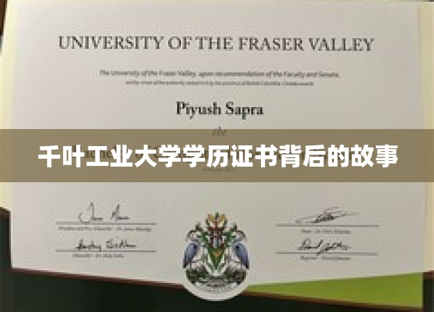 揭开千叶工业大学学历证书背后的传奇旅程