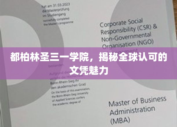 探索都柏林圣三一学院，全球瞩目的文凭魅力所在