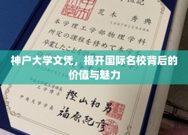 神户大学文凭，探索国际名校的魅力与价值密码