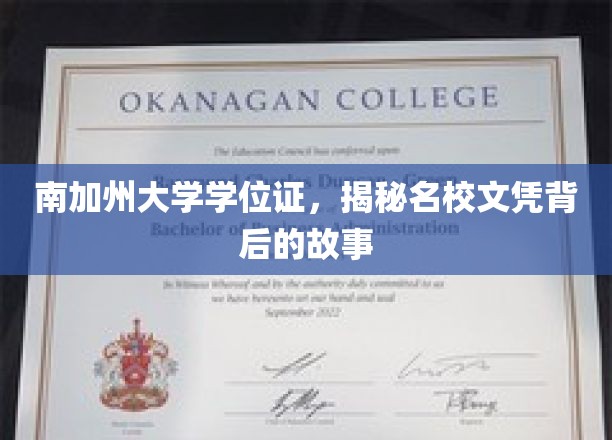 名校光环下的真实，南加州大学学位证的背后传奇