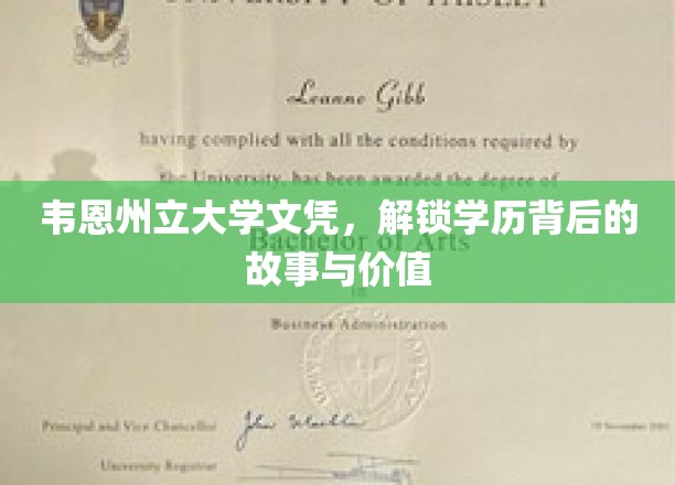 韦恩州立大学文凭背后的秘密，探寻学历的真谛与价值