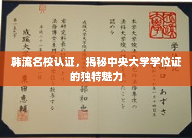 解码中央大学学位证的韩流魅力，名校认证背后的独特风采