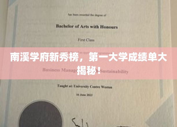 南溪学府新秀风采，揭秘顶尖学府学霸成绩秘籍