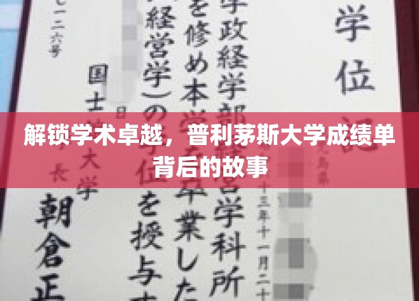 揭秘学术精英之路，普利茅斯大学成绩单的非凡轨迹