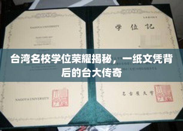 台湾名校学位荣耀揭秘，一纸文凭背后的台大传奇