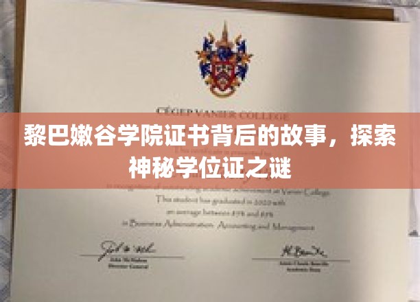 黎巴嫩谷学院证书之谜，揭秘非凡学位证的传奇背后