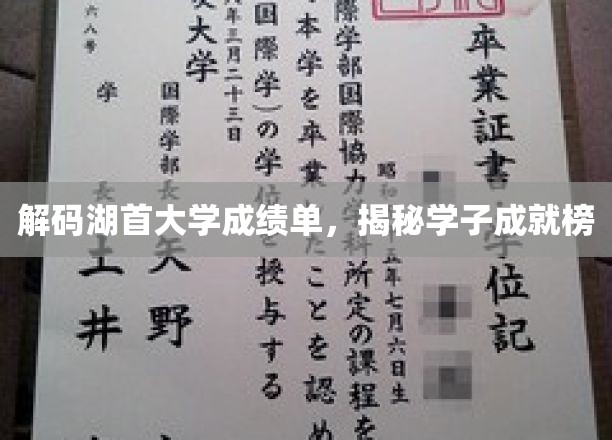 湖首大学学子荣耀榜，揭秘成绩单背后的精彩故事