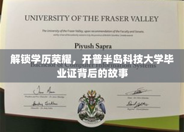 学历之光，探秘开普半岛科技大学毕业证的传奇之旅
