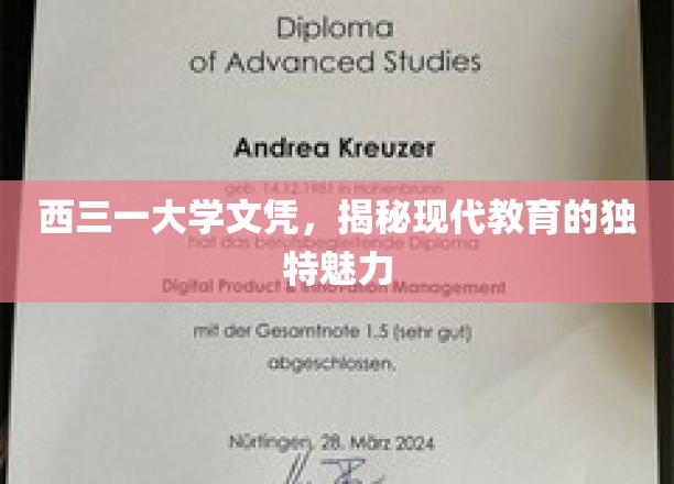 西三一大学文凭，展现现代教育的独特魅力