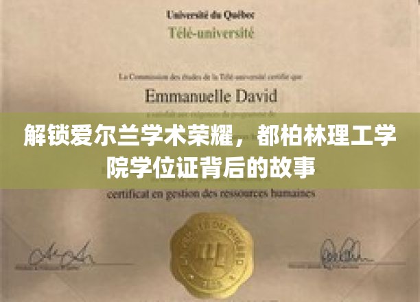 解锁爱尔兰学术荣耀，探寻都柏林理工学院学位证背后的故事