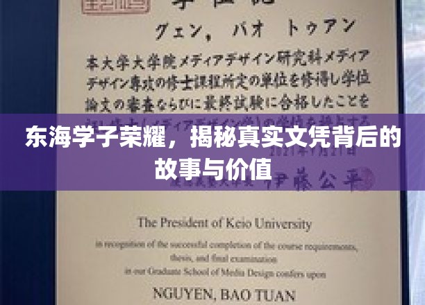 东海学子荣耀，揭秘真实文凭背后的故事与价值