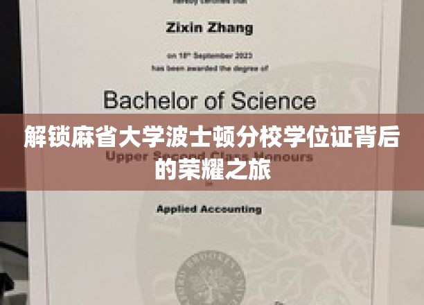 解锁麻省大学波士顿分校学位证背后的荣耀之旅