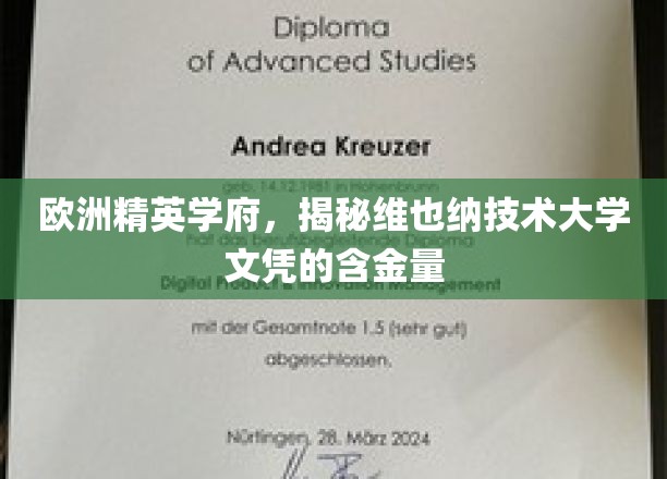 欧洲精英学府，揭秘维也纳技术大学文凭的含金量