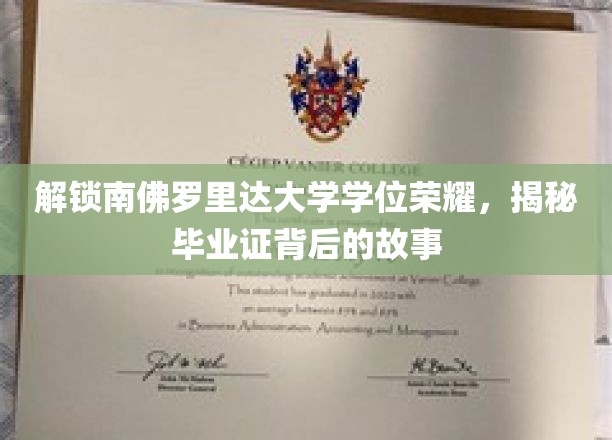 南佛罗里达大学荣耀解码，毕业证背后的非凡旅程