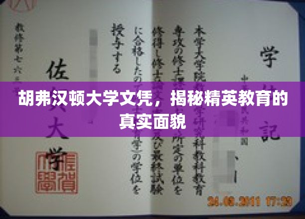 胡弗汉顿大学文凭背后，探秘精英教育的真实世界