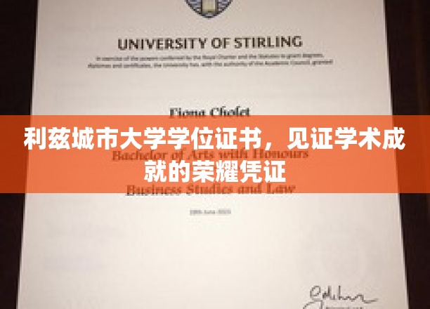 荣耀启航，利兹城市大学学位证书，成就学子辉煌时刻